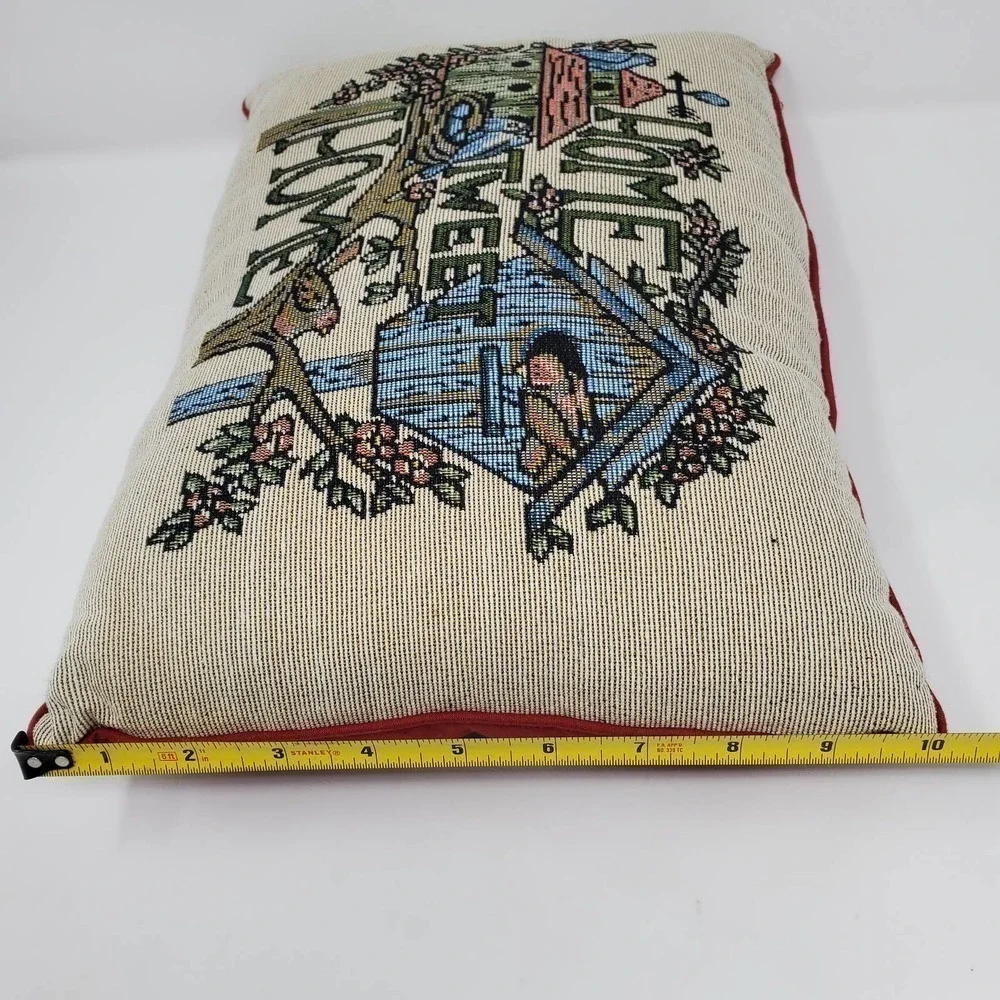 Tapestry Home Sweet Home Tree House Birds Rectangular Throw Pillow